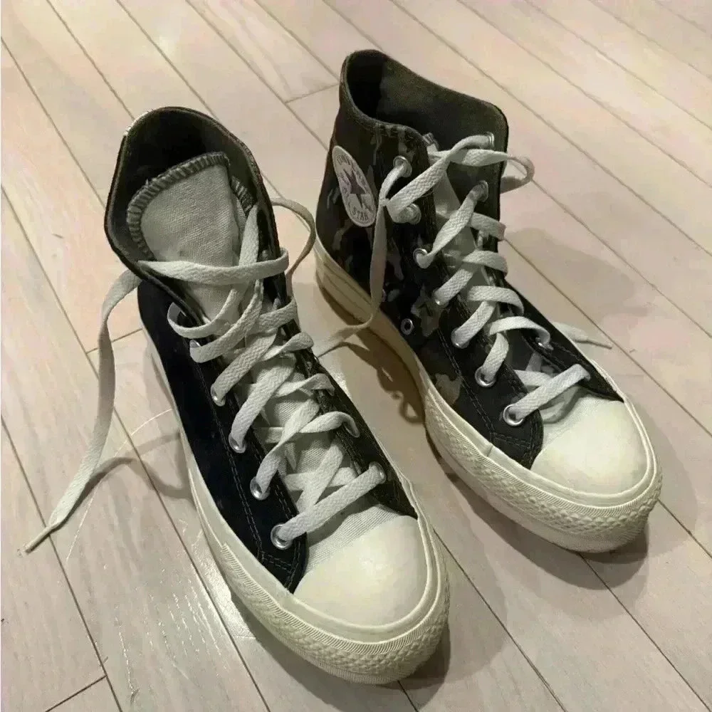 Custom Chuck Taylor All Star Lift Platform Camouflage - Picture 1 of 6